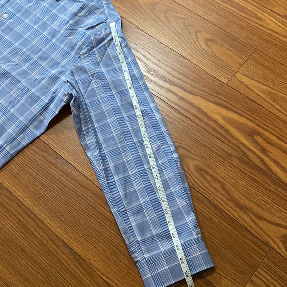 Michael Kors regular fit air soft stretch plaid cotton men’s dress shirt XXL 🌞 - Picture 9 of 13